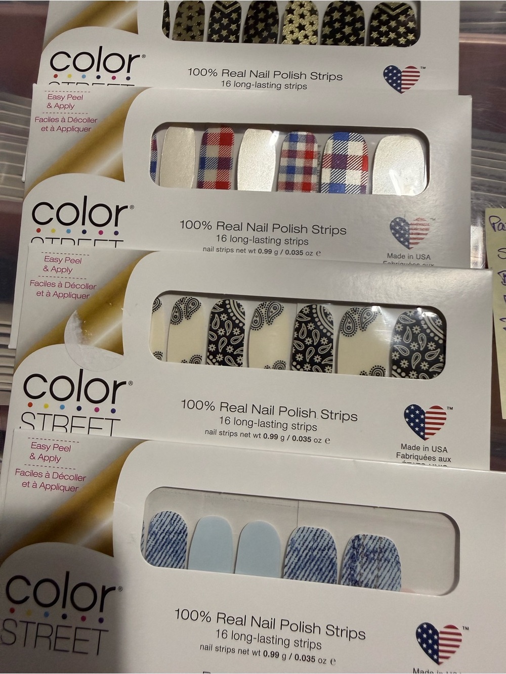 Color Street Nail Polish Strip bundle (3)